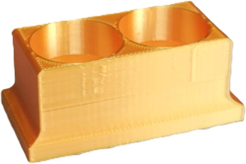 Znet3D Eye Drop Bottle Organizer, 2-Slot Stand (Gold) - Image 3